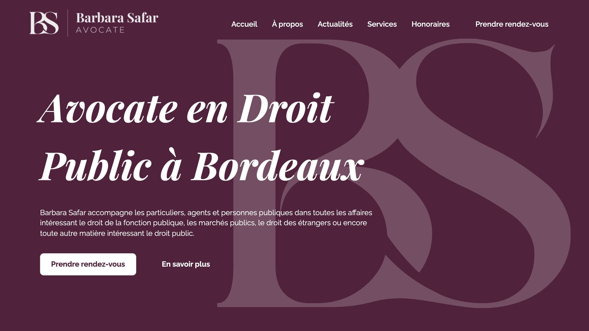 Barbara Safar - Avocate en droit public à Bordeaux