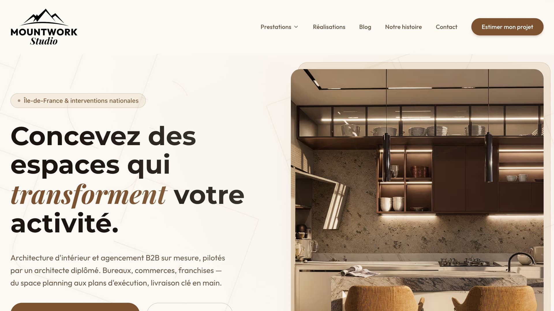 MountWork Studio - Architecture intérieure & agencement B2B
